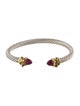 David Yurman Tourmaline & Diopside Renaissance Cuff Bracelet