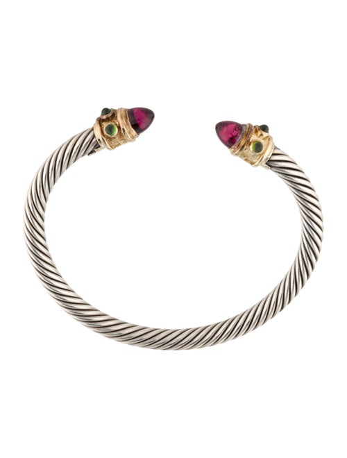 David Yurman Tourmaline & Diopside Renaissance Cuff Bracelet