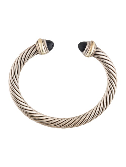 David Yurman Onyx Classic Cable Cuff Bracelet
