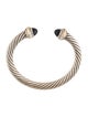 David Yurman Onyx Classic Cable Cuff Bracelet