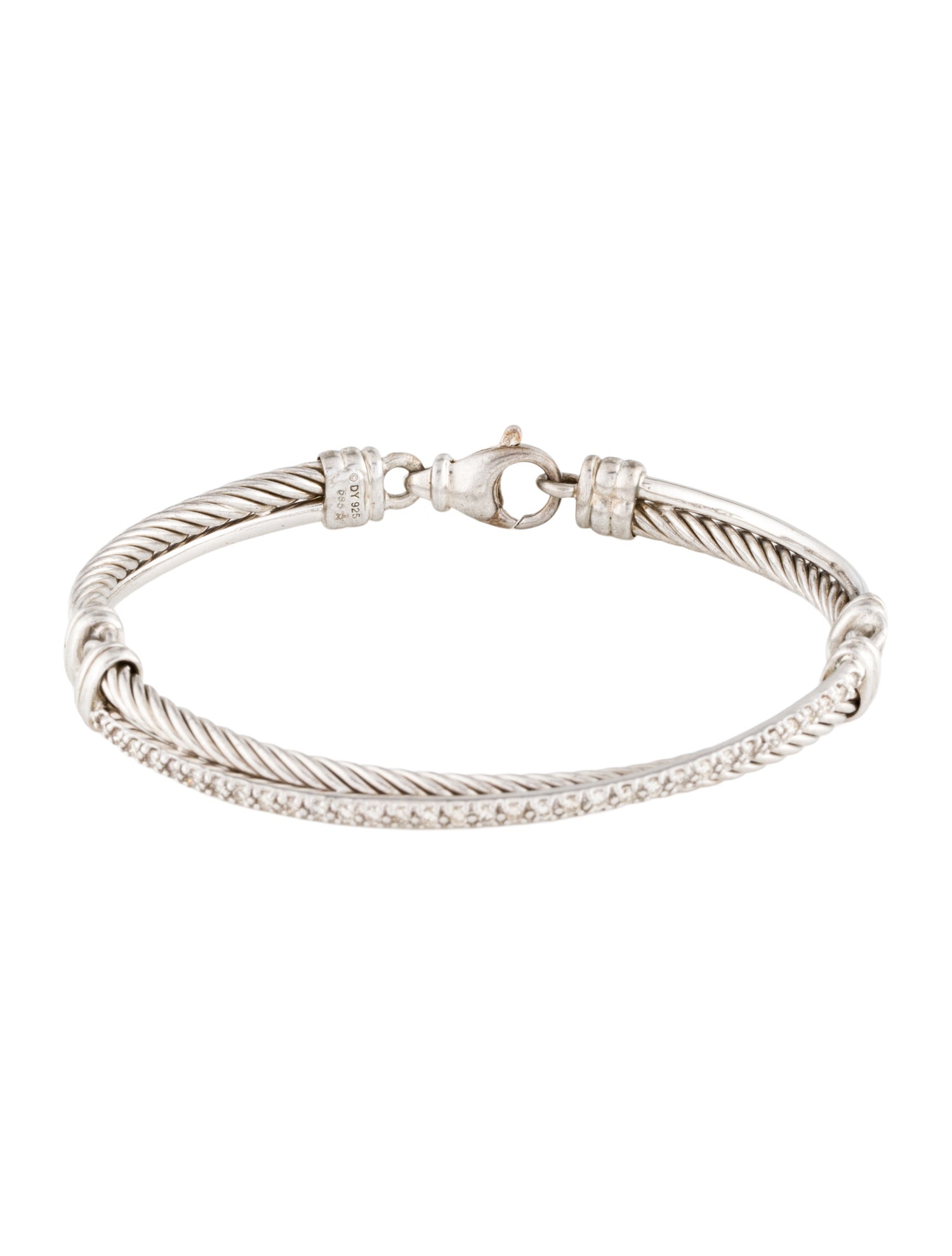 David Yurman Diamond Crossover Bracelet