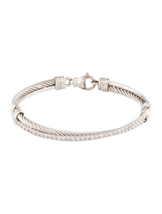 David Yurman Diamond Crossover Bracelet