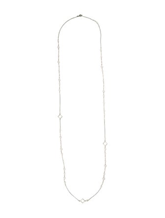 David Yurman Pearl Quatrefoil Long Station Necklace
