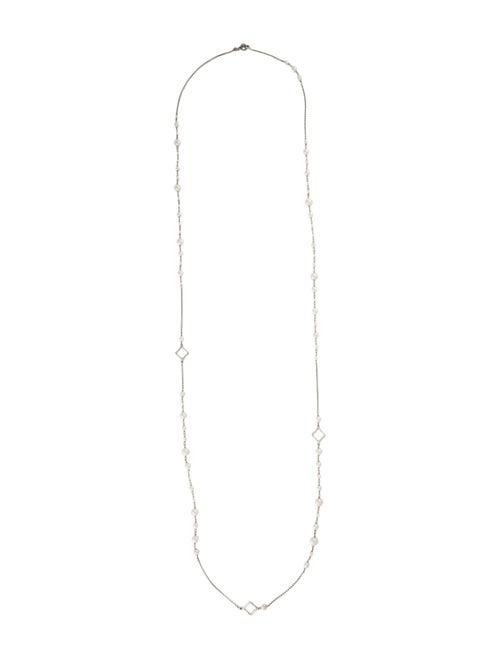 David Yurman Pearl Quatrefoil Long Station Necklace