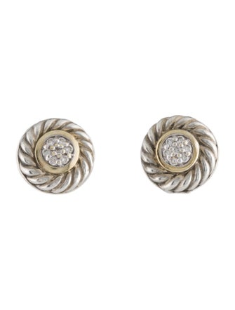 David Yurman Diamond Cable Classics Earrings