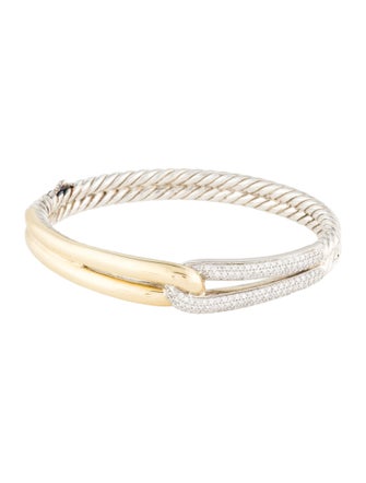 David Yurman Diamond Single Loop Bracelet