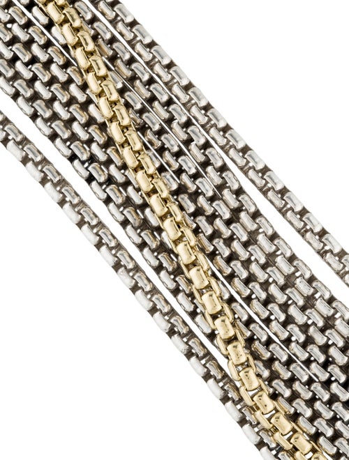 David Yurman Two-Tone Multi-Strand Box Chain Eight Row Bracelet