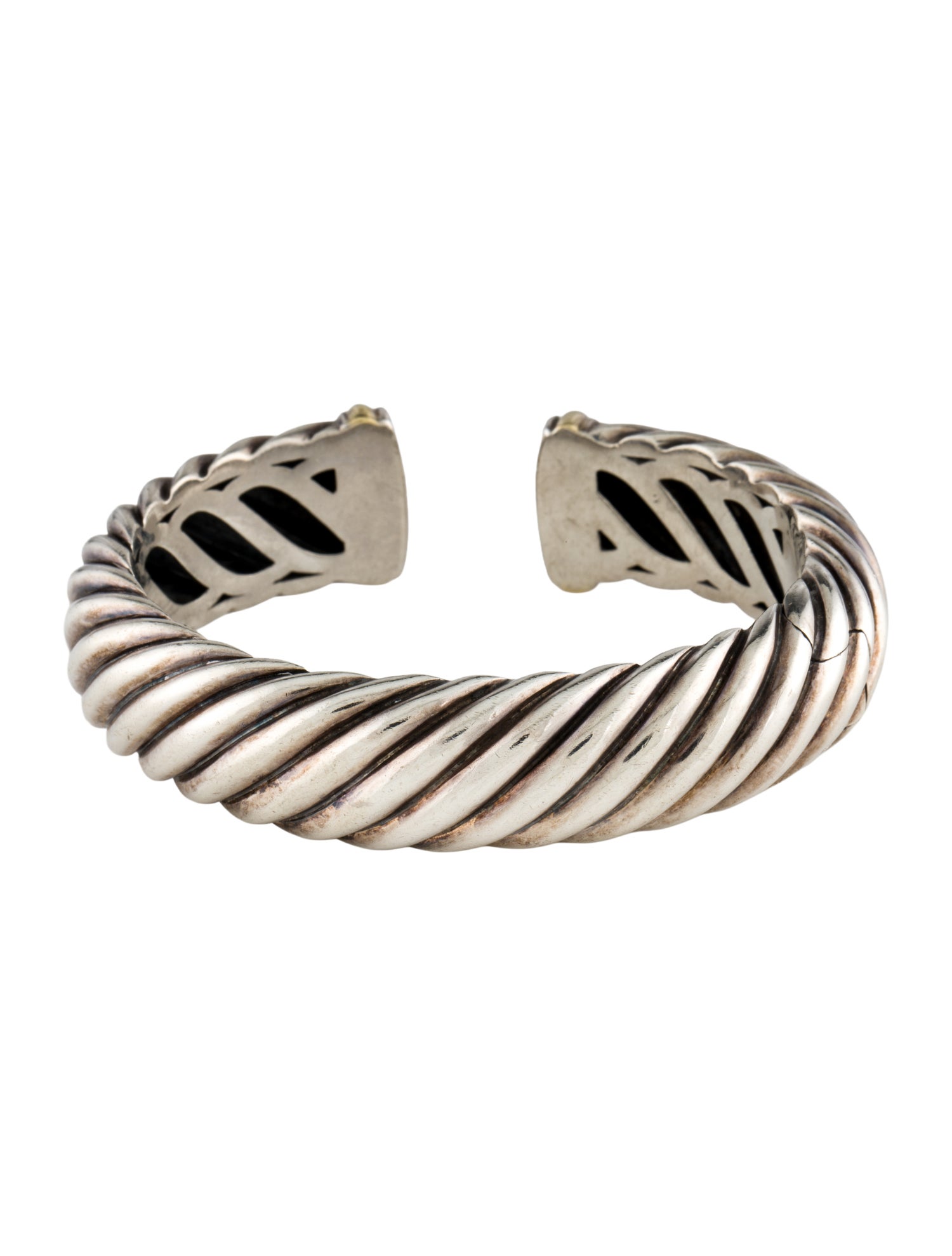 David Yurman Two-Tone Sculpted Cable Bracelet