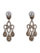 David Yurman Two-Tone Sculpted Cable Chandelier Earrings