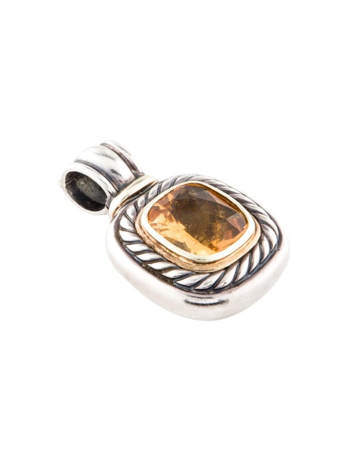 David Yurman Citrine Albion Enhancer Pendant