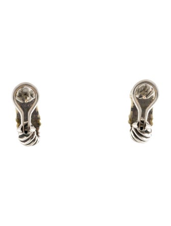 David Yurman Diamond Metro Cable Earclips