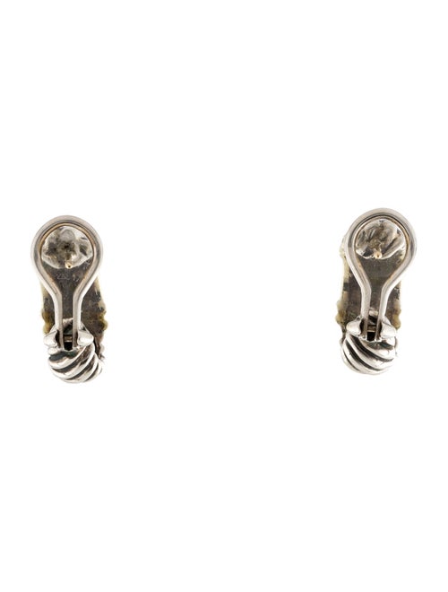 David Yurman Diamond Metro Cable Earclips