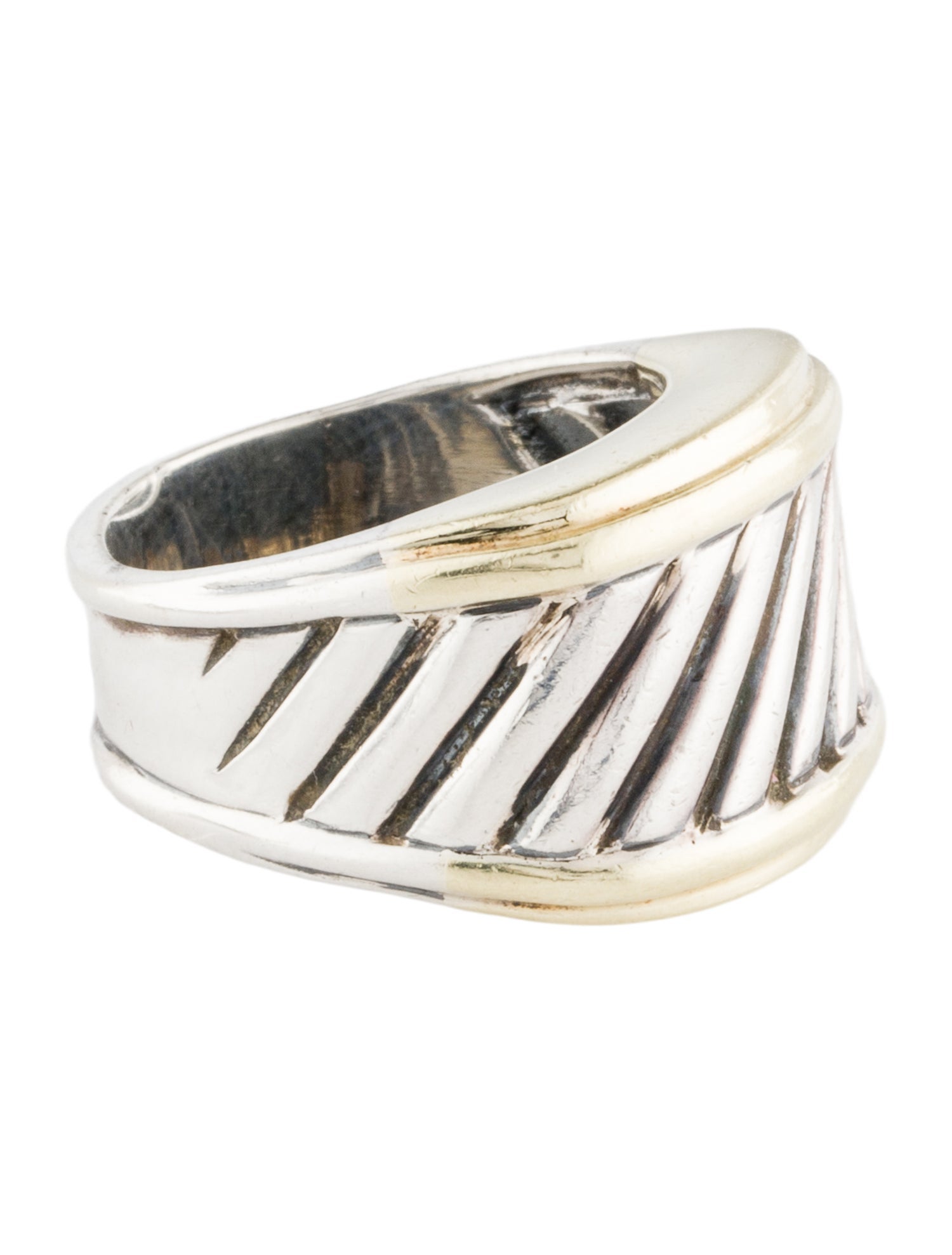 David Yurman Two-Tone Cable Cigar Band