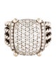 David Yurman 1.12ctw Diamond Wheaton Cocktail Ring