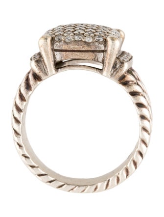 David Yurman 1.12ctw Diamond Wheaton Cocktail Ring