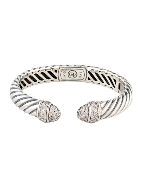 David Yurman 1.17ctw Diamond Waverly Cuff Bracelet