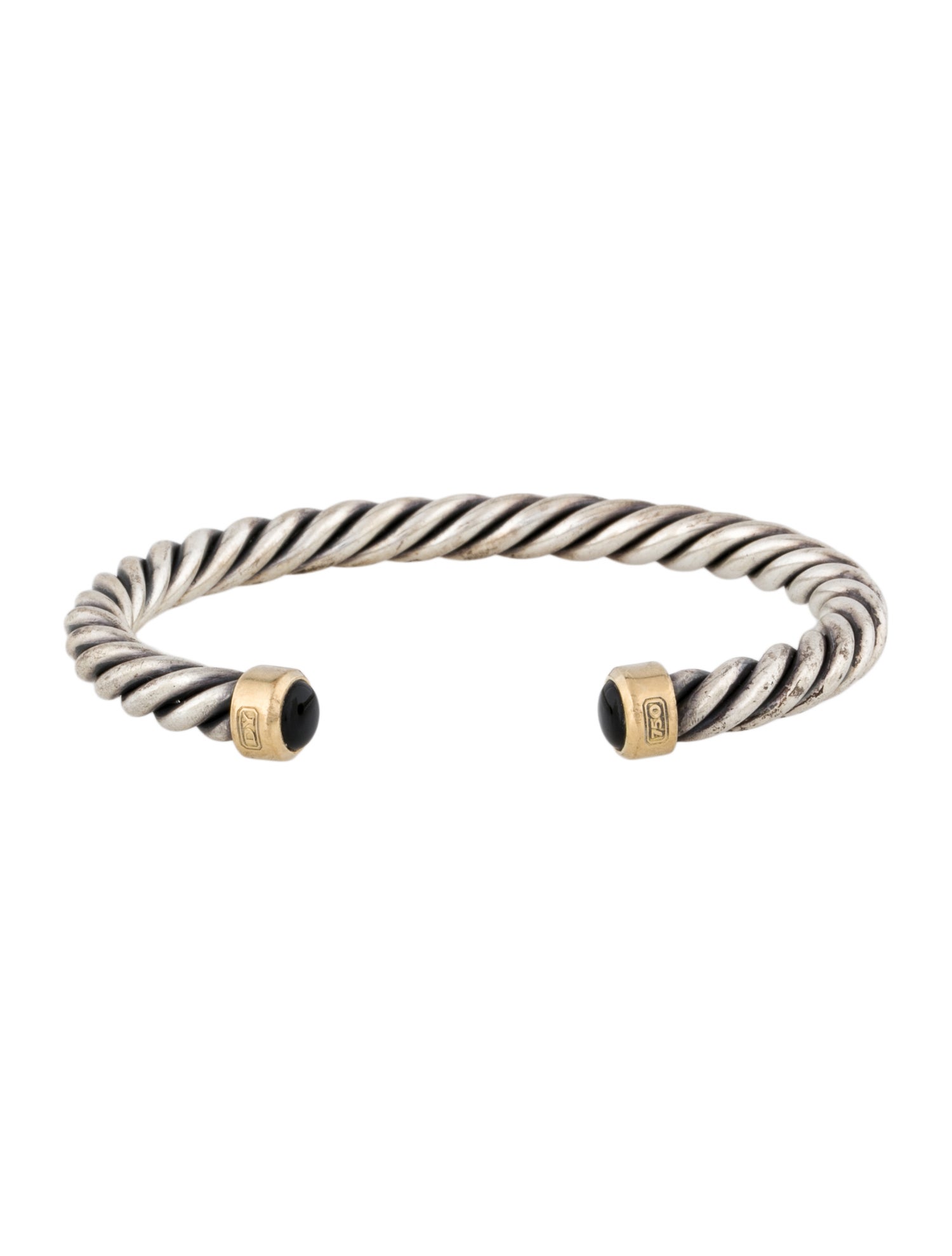 David Yurman Onyx Cable Cuff Bracelet
