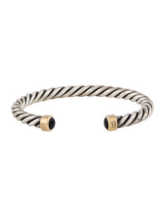 David Yurman Onyx Cable Cuff Bracelet