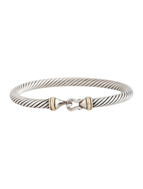David Yurman Two Tone Buckle Classic Cable Bracelet