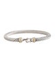 David Yurman Two Tone Buckle Classic Cable Bracelet