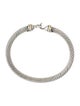 David Yurman Two Tone Buckle Classic Cable Bracelet