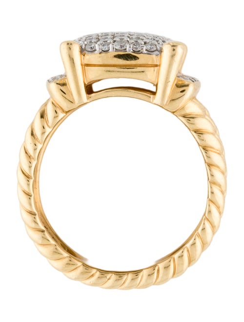 David Yurman 18K 1.14ctw Diamond Wheaton Cocktail Ring