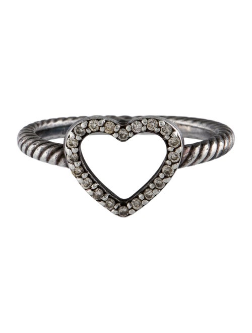 David Yurman Diamond Open Heart Ring