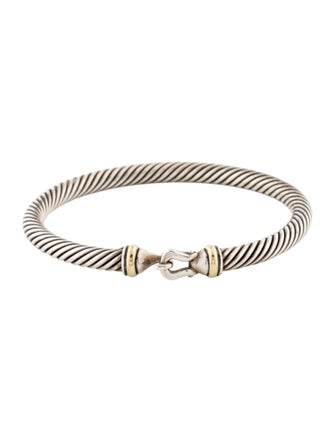 David Yurman Two-Tone Buckle Classic Cable Bracelet