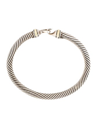 David Yurman Two-Tone Buckle Classic Cable Bracelet