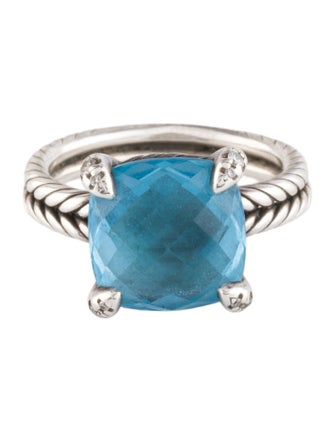 David Yurman Topaz & Diamond Chatelaine® Cocktail Ring
