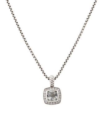 David Yurman Diamond & Topaz Albion Pendant Necklace