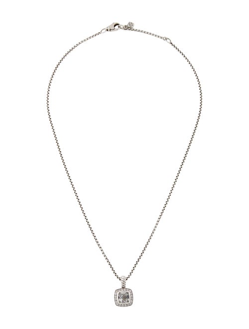 David Yurman Diamond & Topaz Albion Pendant Necklace