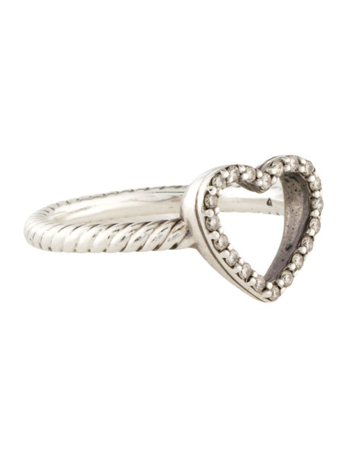David Yurman Diamond Open Heart Cocktail Ring
