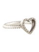 David Yurman Diamond Open Heart Cocktail Ring