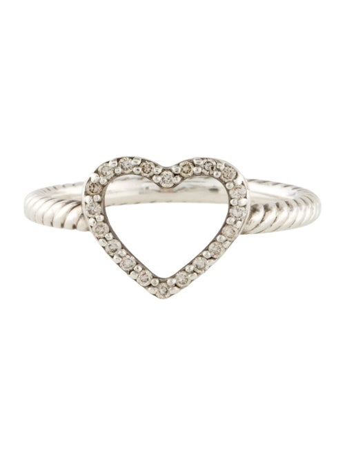 David Yurman Diamond Open Heart Cocktail Ring