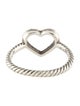 David Yurman Diamond Open Heart Cocktail Ring