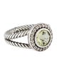 David Yurman Prasiolite & Diamond Cerise Cocktail Ring