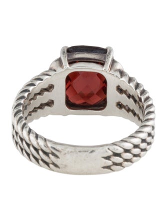 David Yurman Garnet Petite Wheaton Ring