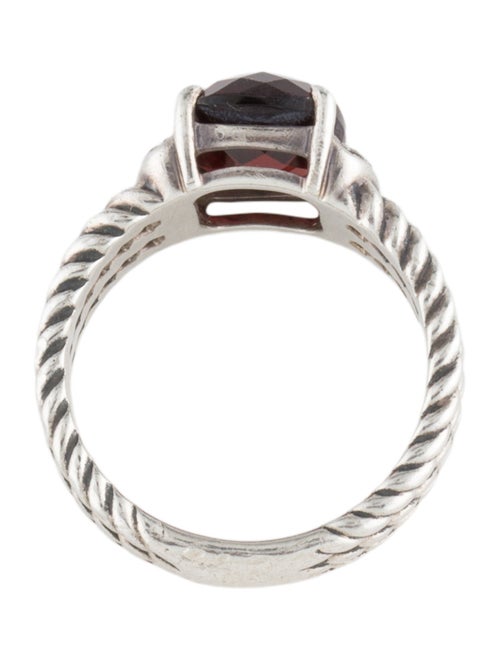David Yurman Garnet Petite Wheaton Ring