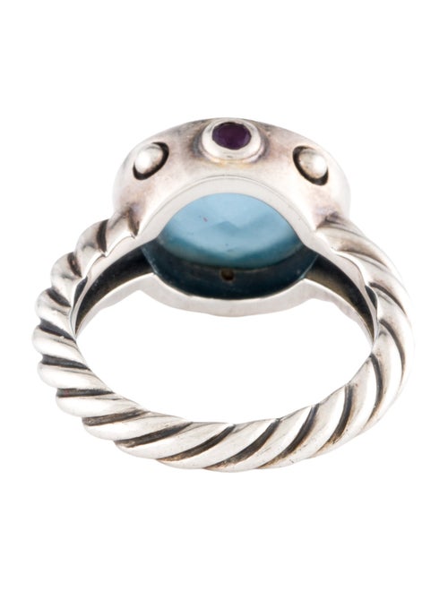 David Yurman Topaz & Amethyst Renaissance Ring