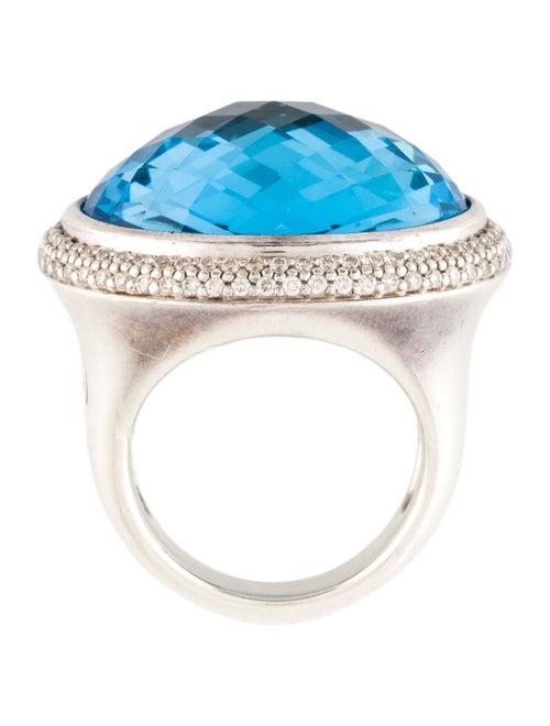 David Yurman Topaz & Diamond Cocktail Ring