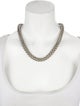 David Yurman Rhodolite Buckle Double Wheat Chain Necklace