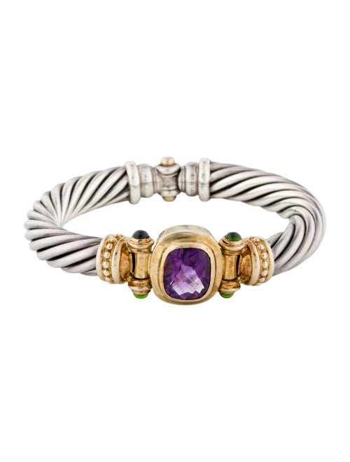 David Yurman Amethyst & Diopside Renaissance Bangle