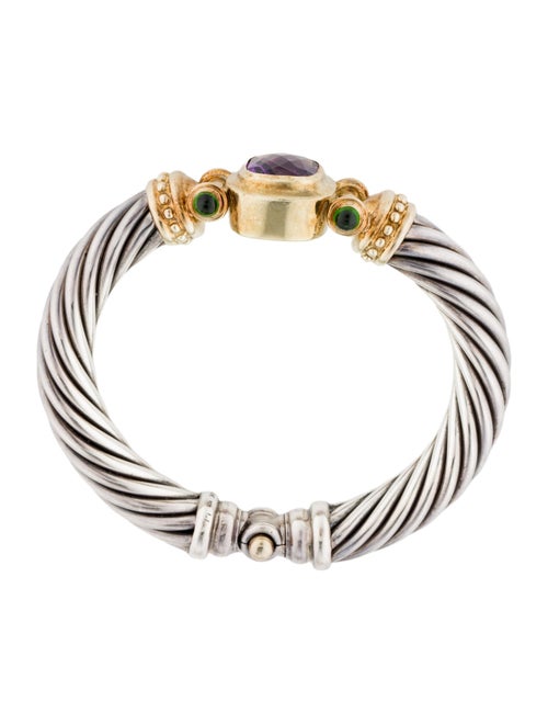 David Yurman Amethyst & Diopside Renaissance Bangle