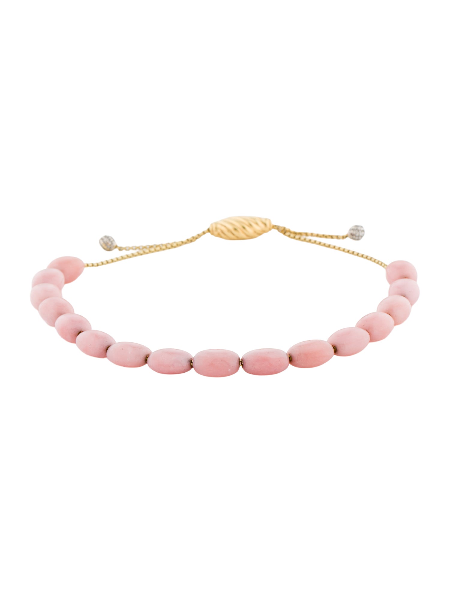 David Yurman 18K Opal & Diamond Beaded Bracelet