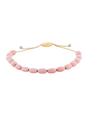 David Yurman 18K Opal & Diamond Beaded Bracelet