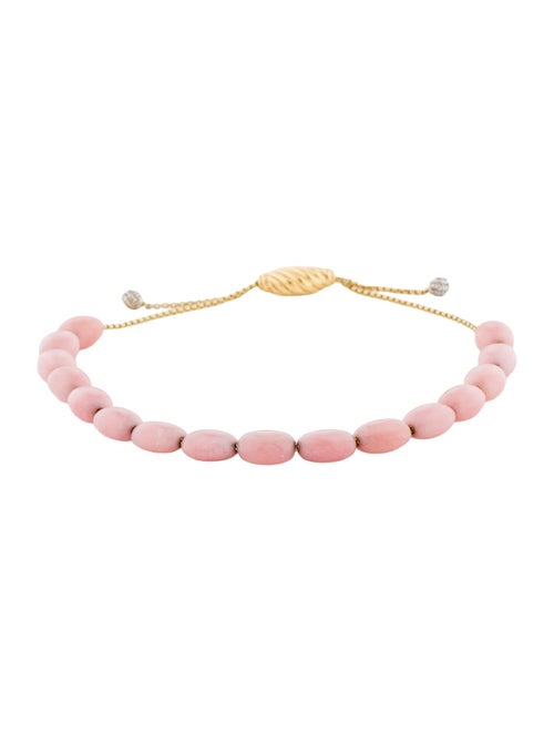 David Yurman 18K Opal & Diamond Beaded Bracelet