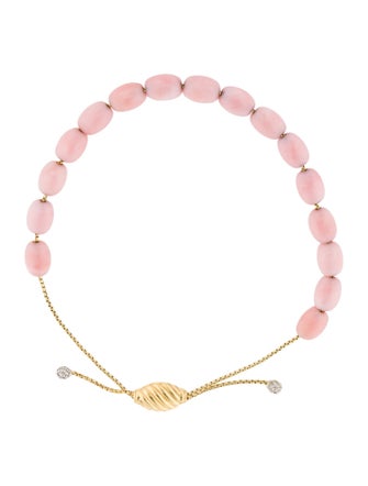 David Yurman 18K Opal & Diamond Beaded Bracelet