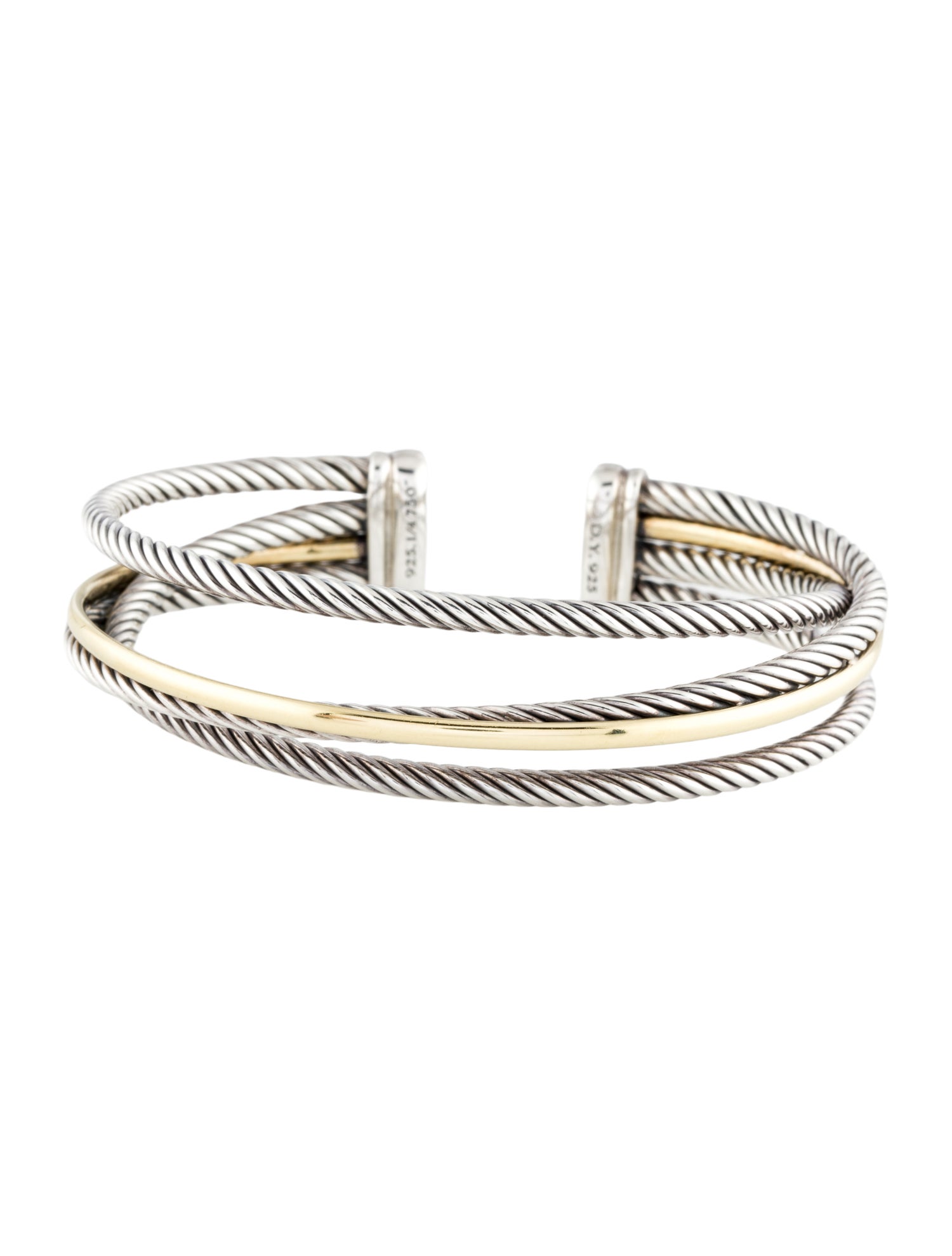 David Yurman Two-Tone Crossover Cuff