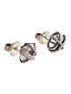 David Yurman Quartz & Diamond Cable Wrap Stud Earrings